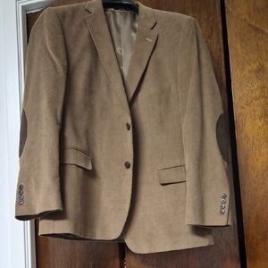 Adolfo Brown Blazer with Elbow Patches